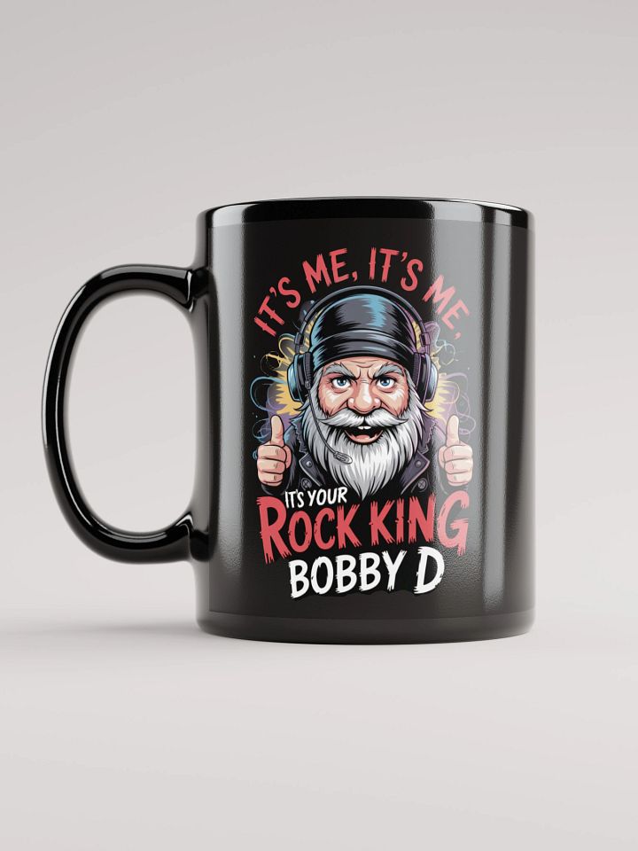 "It’s Me, It’s Me" Rock King Bobby D Gnome Mug – 11 oz Black Glossy product image (1)