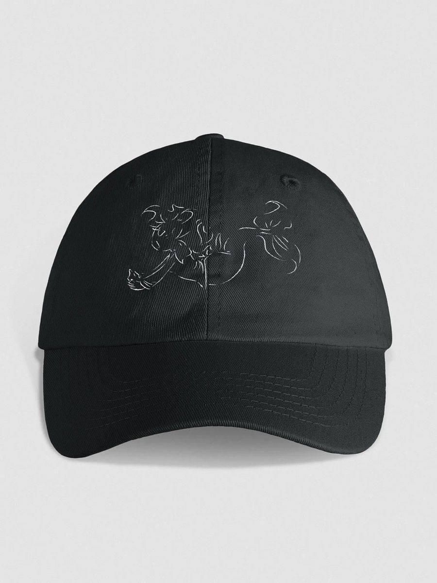 Mermaid Dad Hat, White Outline product image (2)