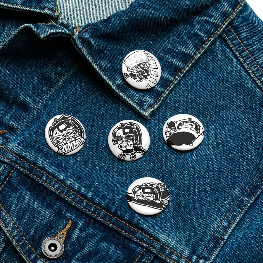 5x Struggle Button Pins (S) product image (3)