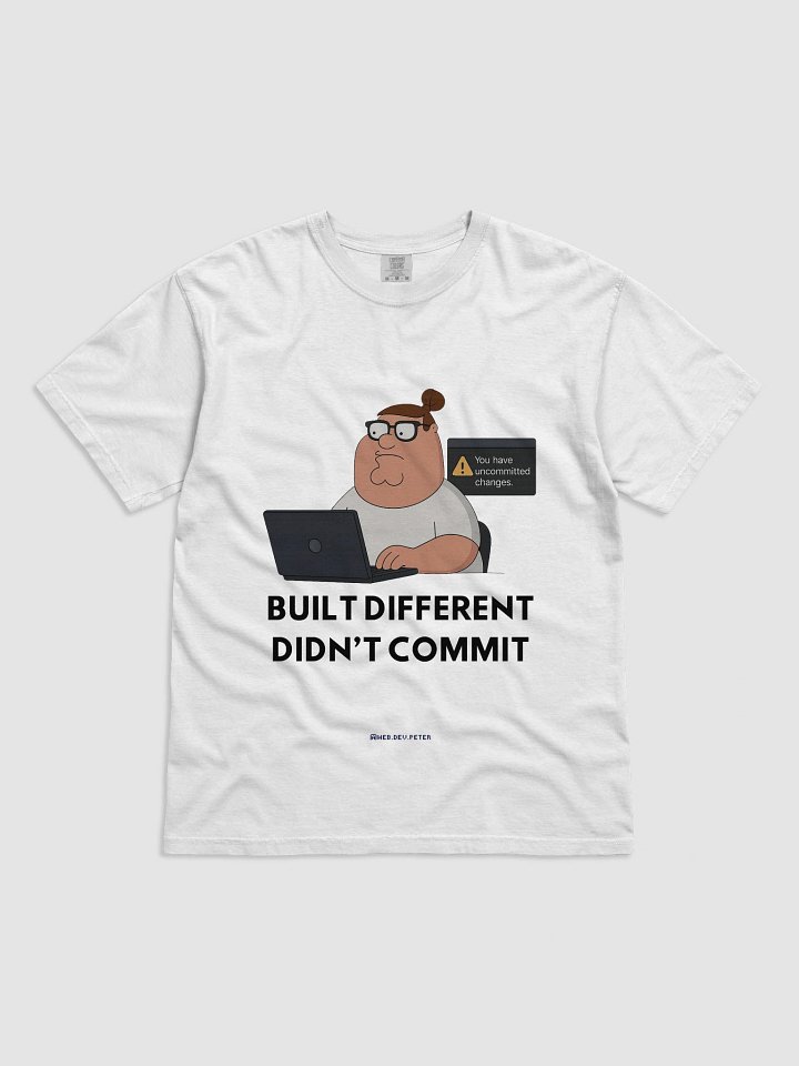 “Didn’t Commit” Developer Tee White product image (8)