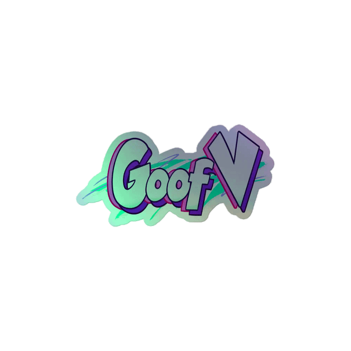 GoofV Holographic Sticker product image (1)