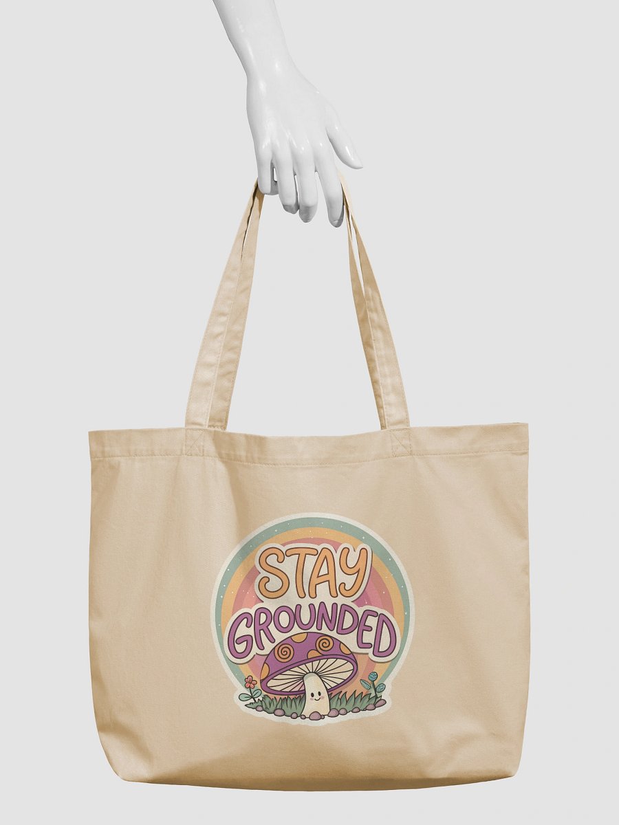 Stay Grounded Mushroom Eco Tote product image (3)