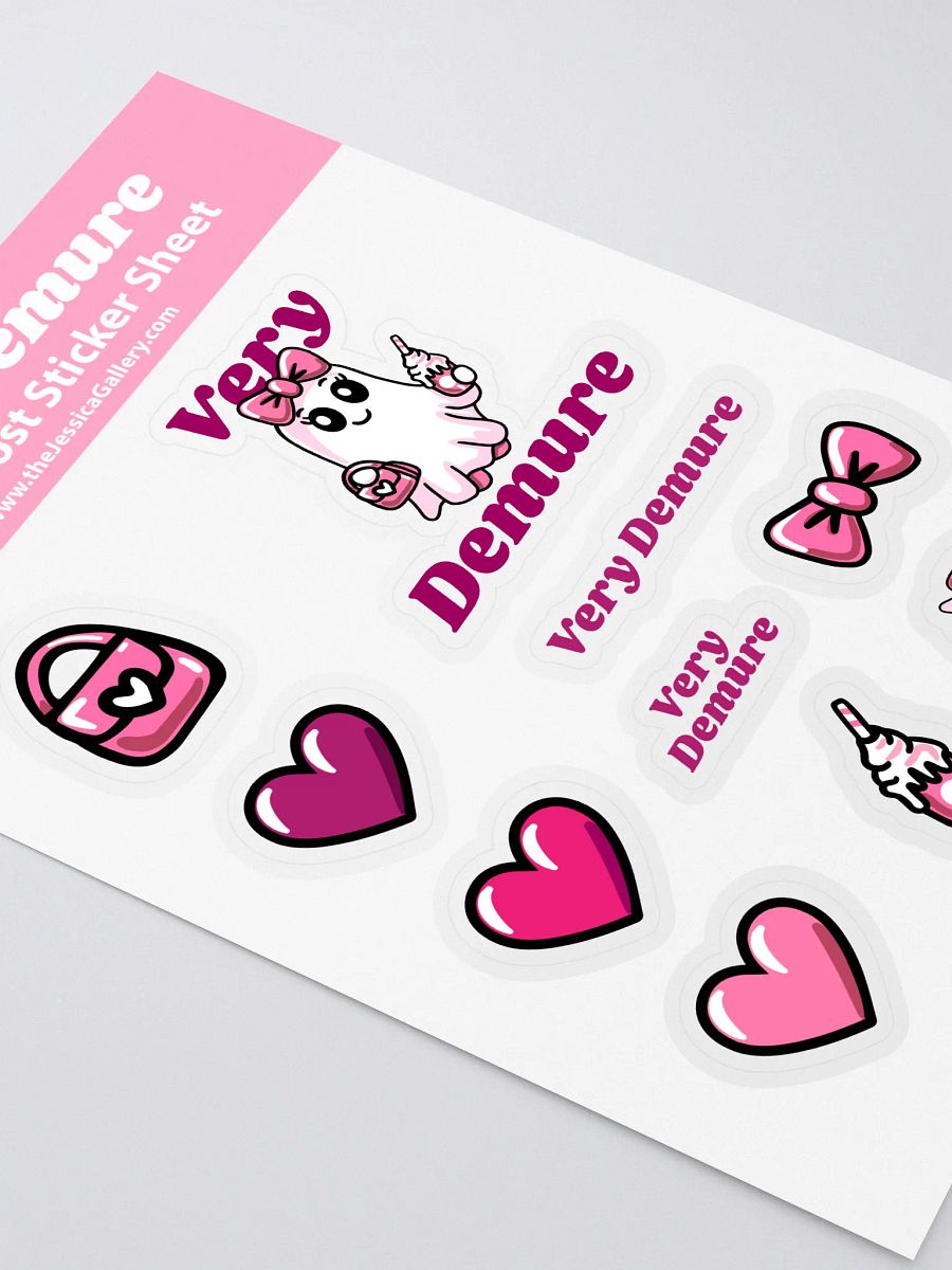 Very Demure Cute Ghost Sticker Sheet product image (3)