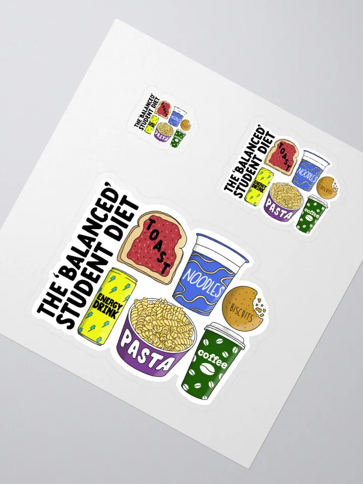 Student Diet Sticker product image (2)