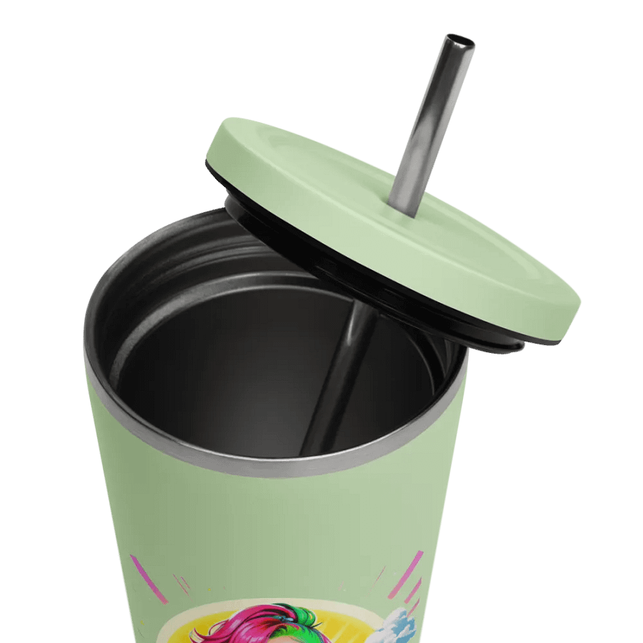 Brat 20 oz Tumbler Cup - Mint - Insulated Tumbler with a Straw v5 product image (11)