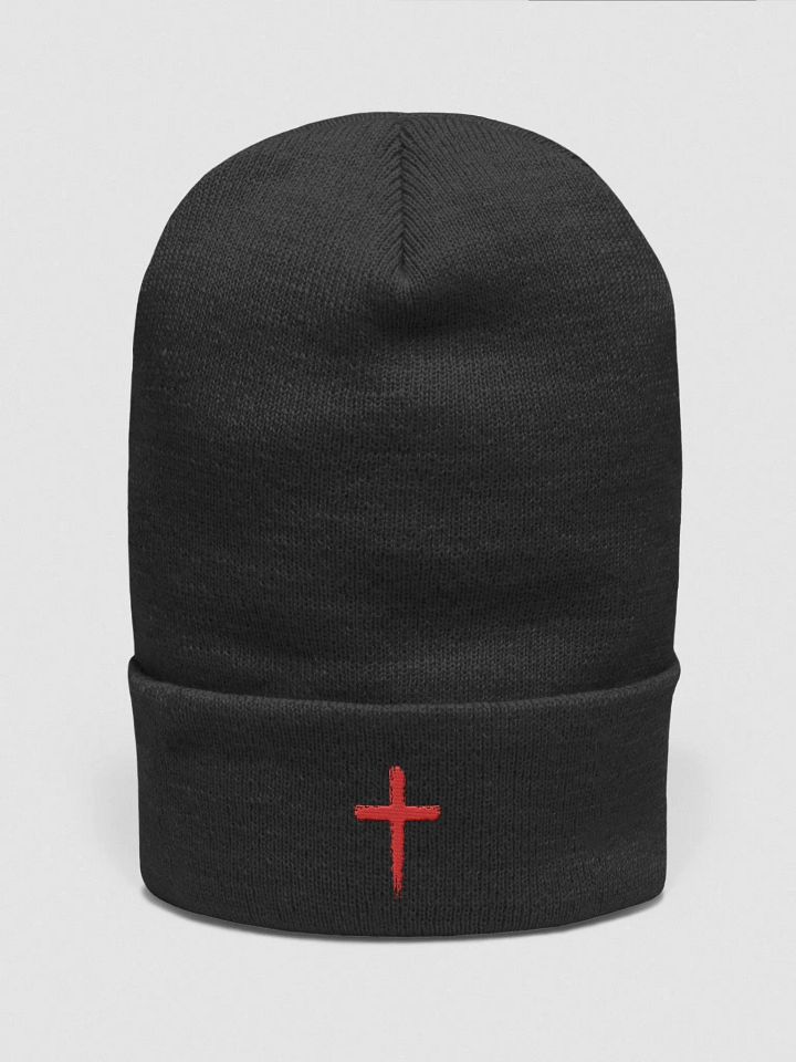 Distressed Blood of Christ Embroidered Beanie product image (1)