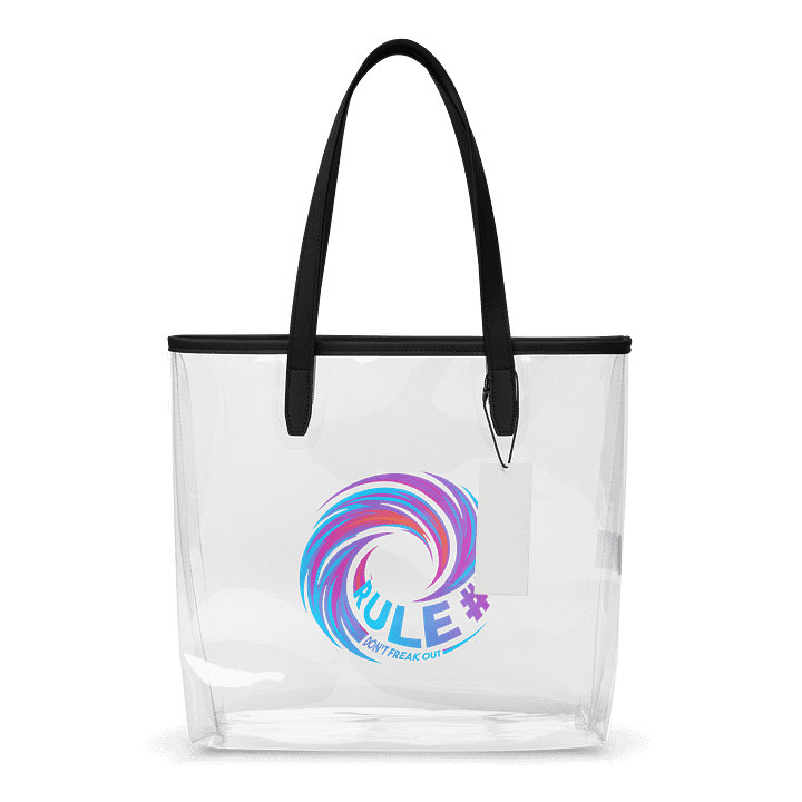 Rule #7 Clear Tote Bag Heatwave product image (1)
