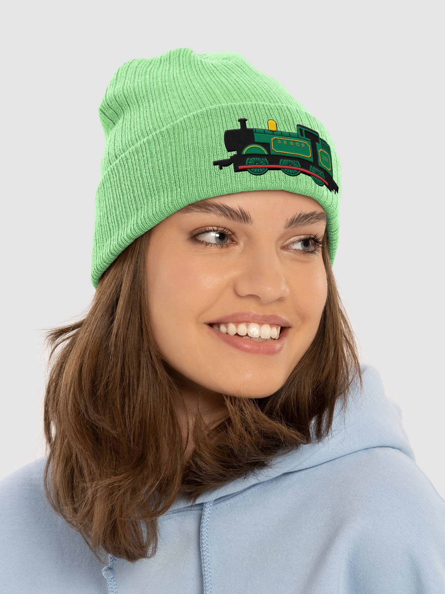 Bluebell Embroidered Beanie product image (7)