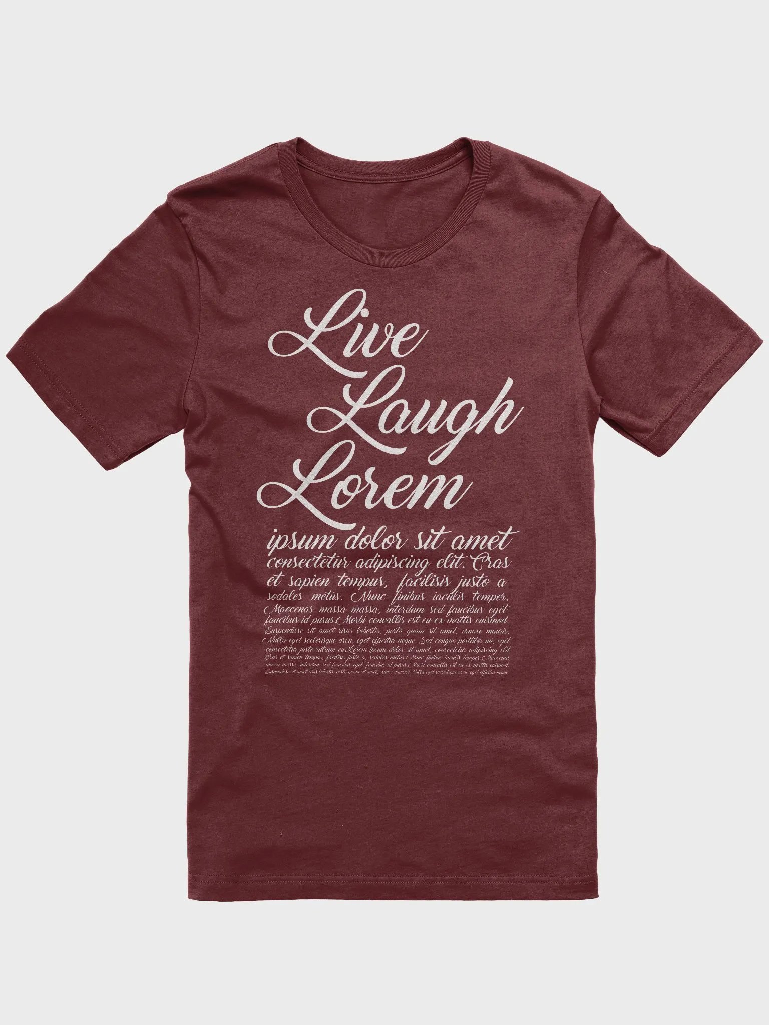 Live Laugh Lorem Ipsum Dark Mode Supersoft T-Shirt product image (1)