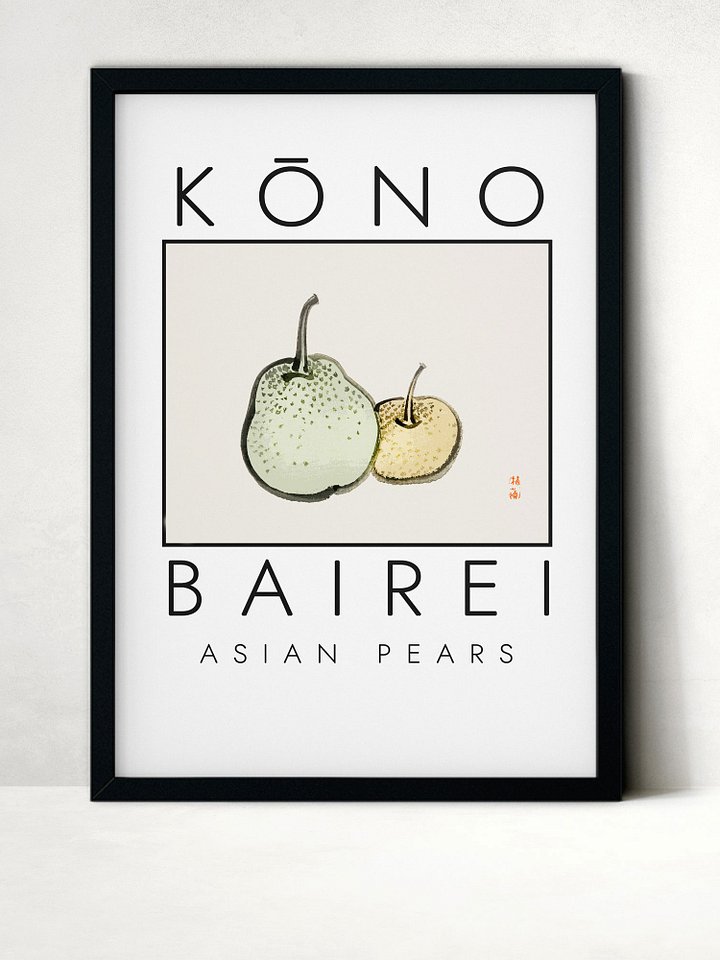 Kono Bairei Asian Pears Poster product image (1)