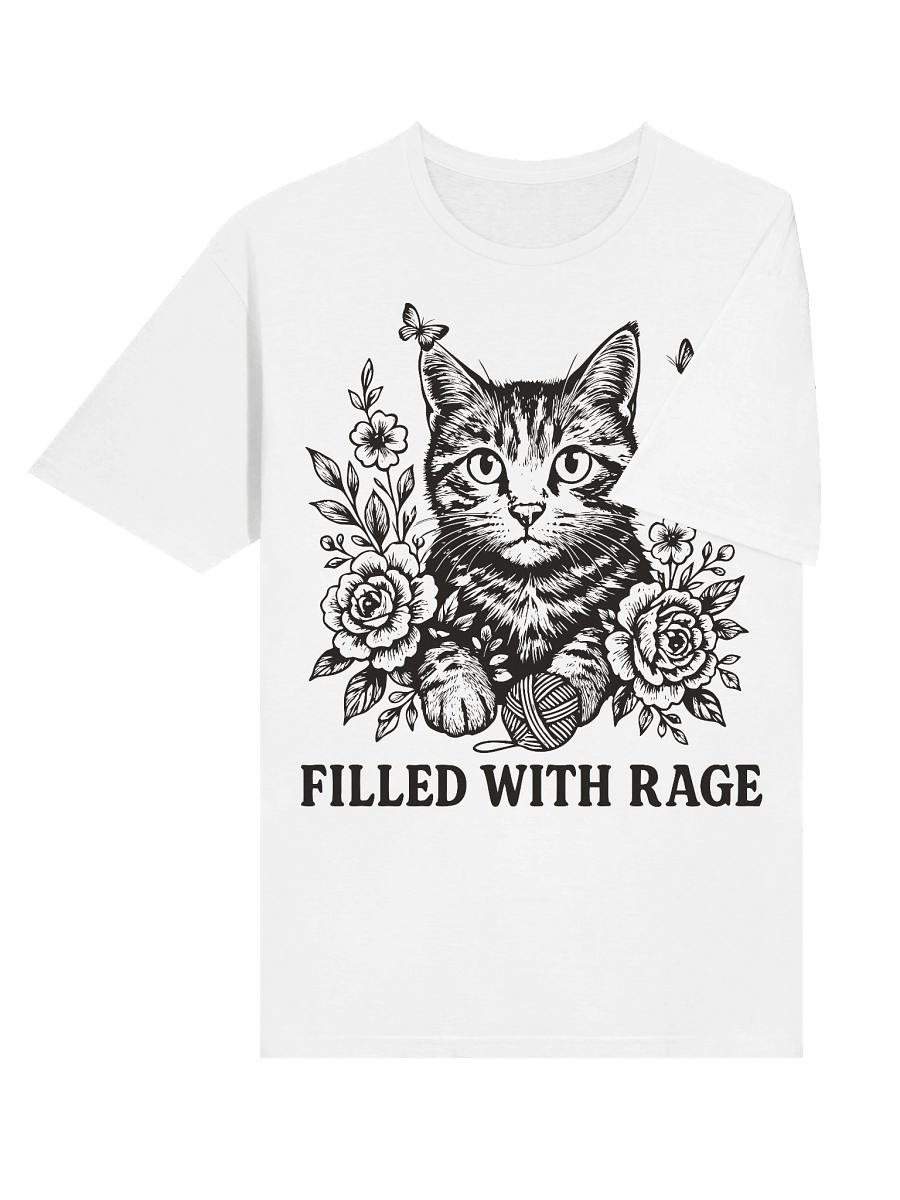 Filled With Rage Feline Floral T-Shirt product image (34)
