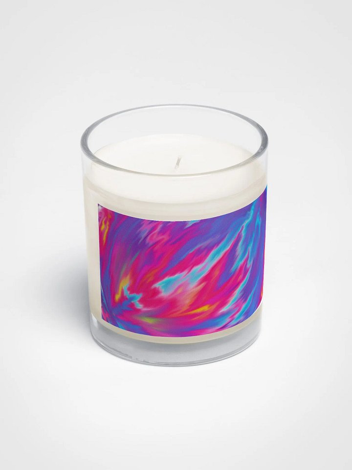 Marbled Rainbow Swirl V Soy Wax Candle product image (2)