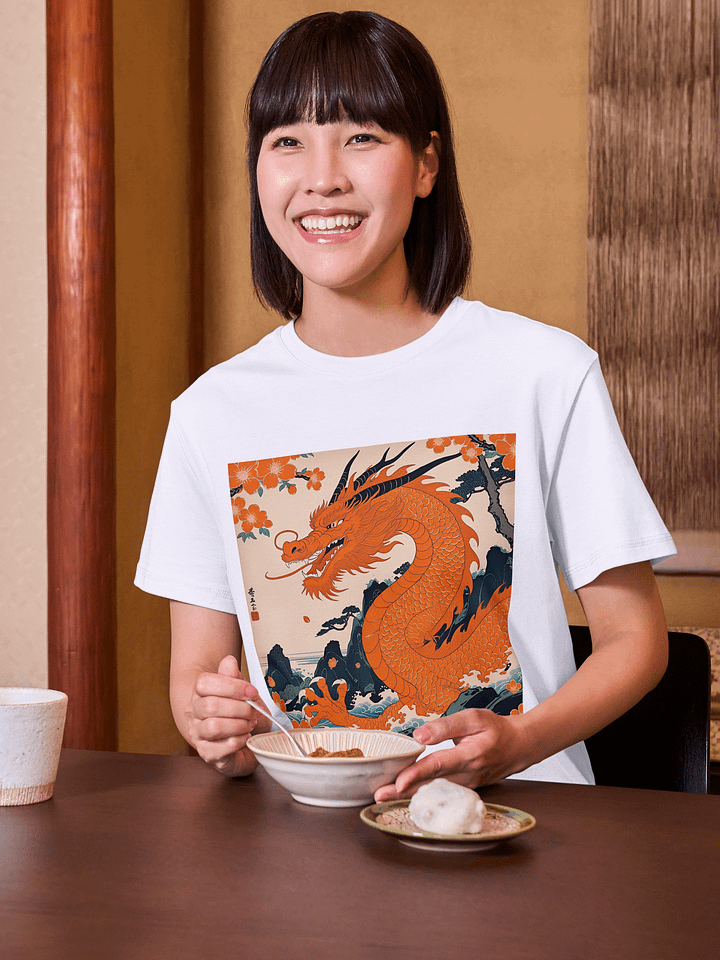Ryoshin - Orenji no Ryū (Orange Dragon), Ancient Ryū Collection, T-Shirt, Front Design product image (107)