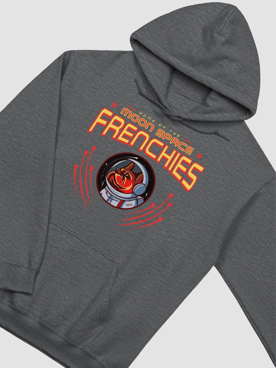 Grey, Blue & Charcoal Space Frenchies Hoodie product image (1)