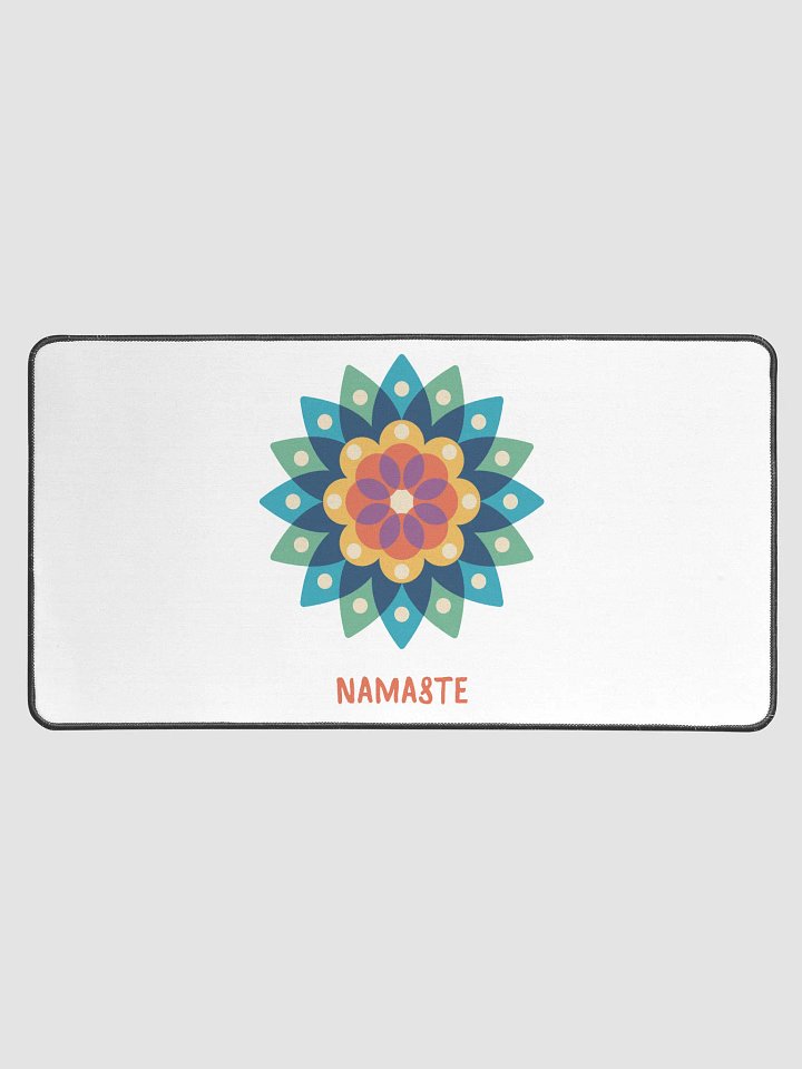 Namaste Floral Desk Mat - Work in Peace product image (1)