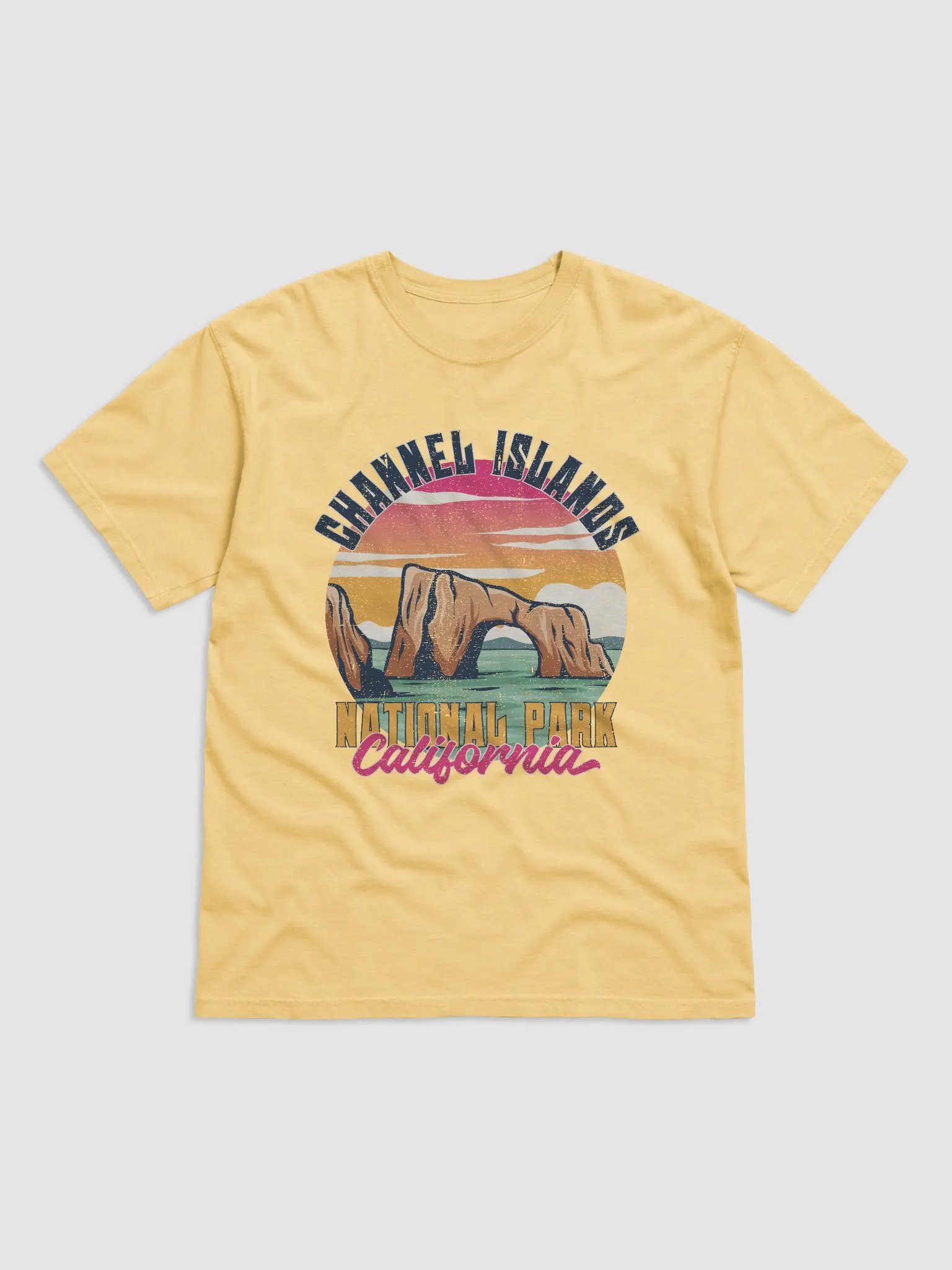 Channel Islands National Park, California Tee | Retro-Style Western T-Shirt for Travel and Road Trips product image (2)