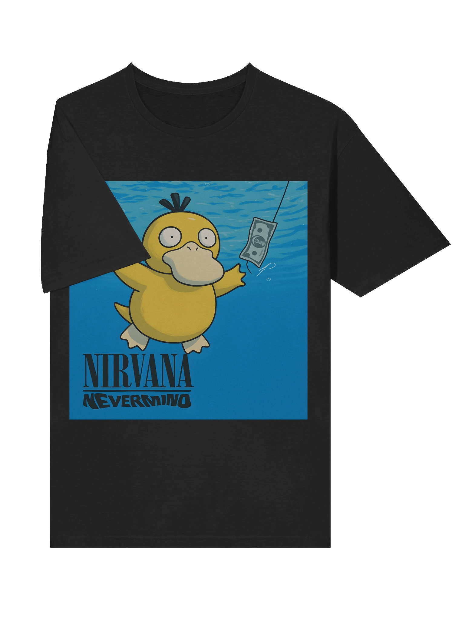Psyduck × Nirvana Nevermind Parody T-Shirt – Pokémon Meme Tee product image (5)