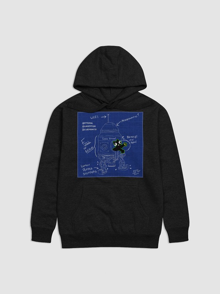 Premium Hoodie - DerpCat II Rocket Blueprint product image (1)