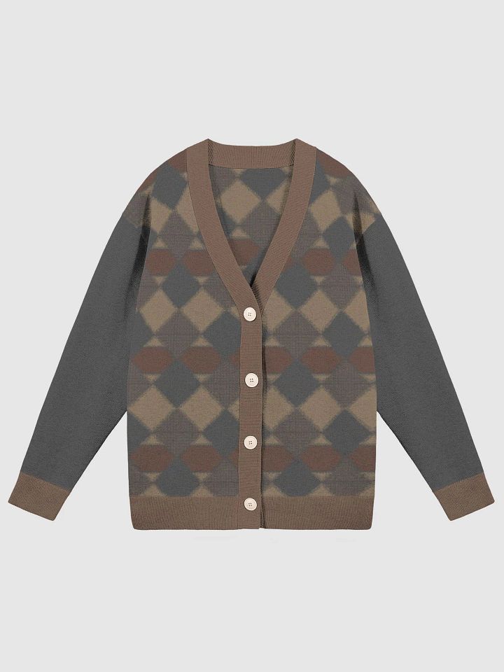 Argyle Brown Cardigan product image (1)