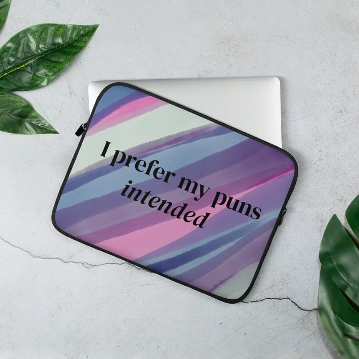 Intended Puns Laptop Sleeve product image (2)