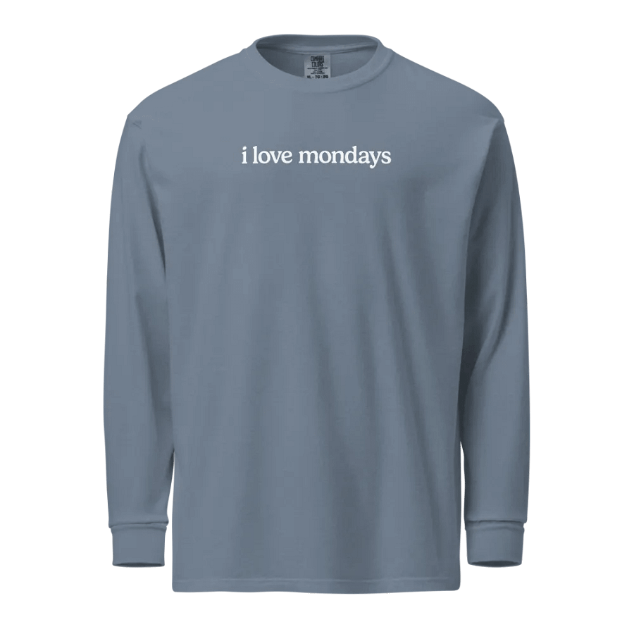 I LOVE MONDAYS – printed long sleeve shirt product image (9)