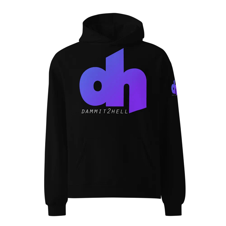 d2h Logo w/ d2h Logo on Sleeve Oversized Pullover Hoodie product image (1)