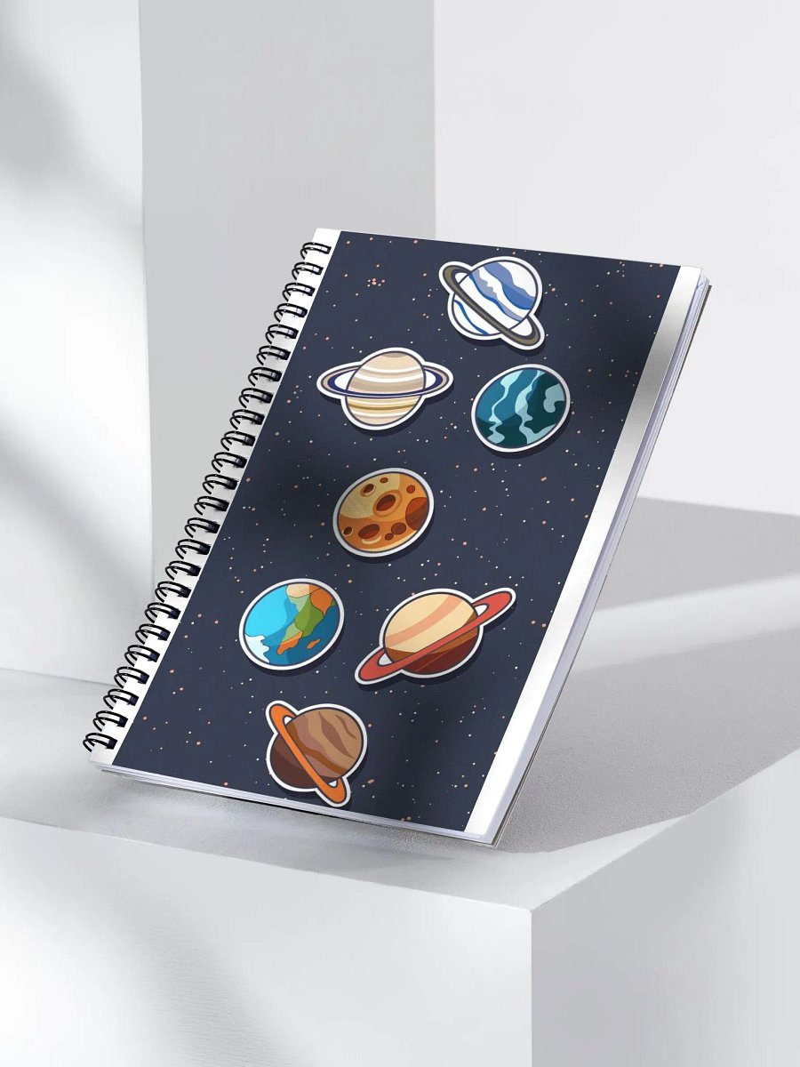 Celestial Planets Spiral Notebook product image (3)
