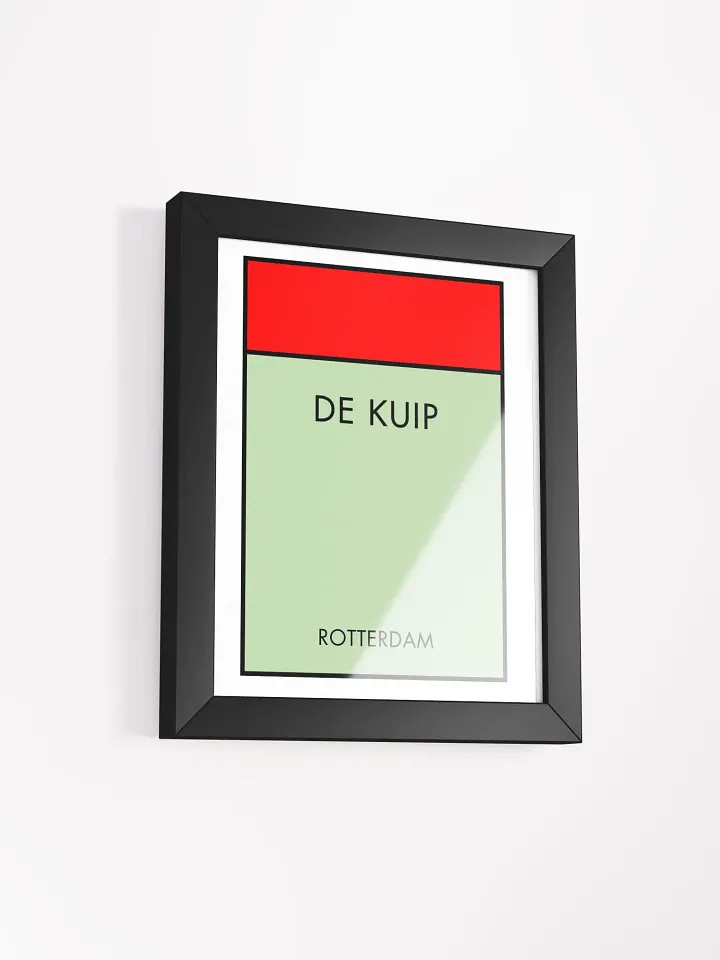 De Kuip Stadium Rotterdam Monopoly Title Art Framed Print product image (1)