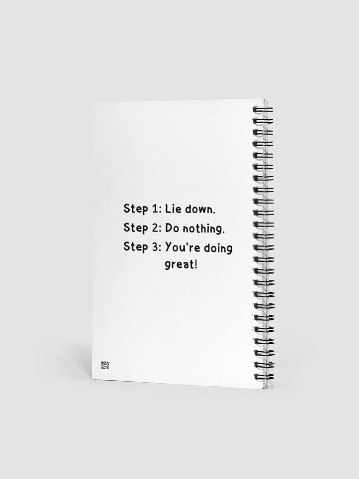 Lazy Panda Vibes Spiral Notebook product image (2)