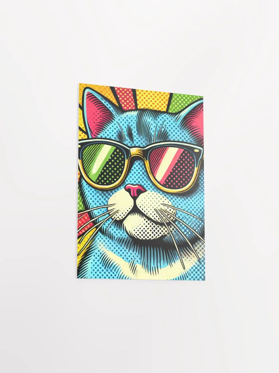 Feline Chic: Pop Art Cat Poster product image (14)
