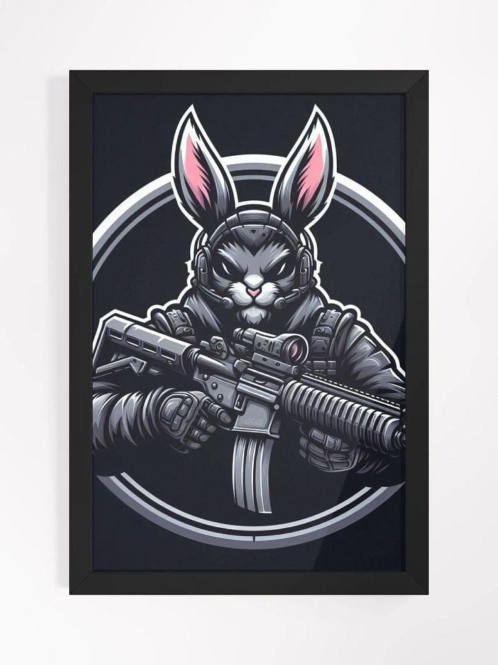 badass rabbit poster product image (1)