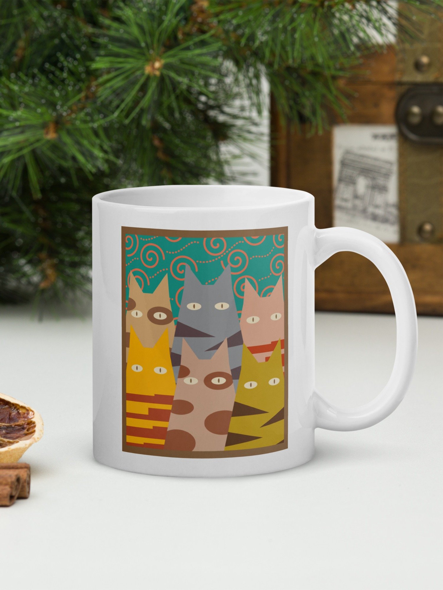 Daytime and Nighttime Cats 11 oz Mug product image (1)