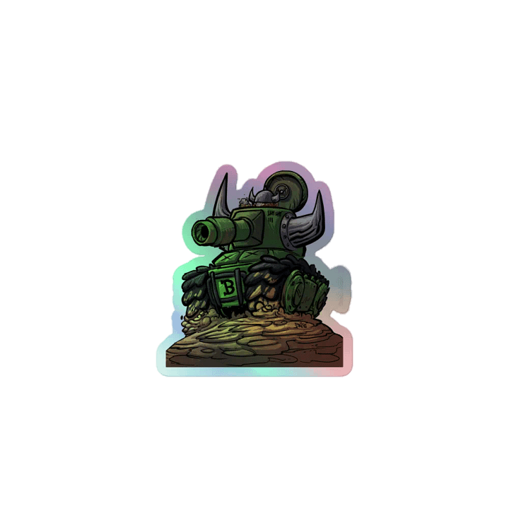 Viking Tank holographic sticker product image (1)