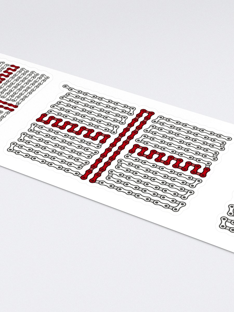 England Bike Chain Flag Stickers, Mixed Size 4 Pack product image (4)