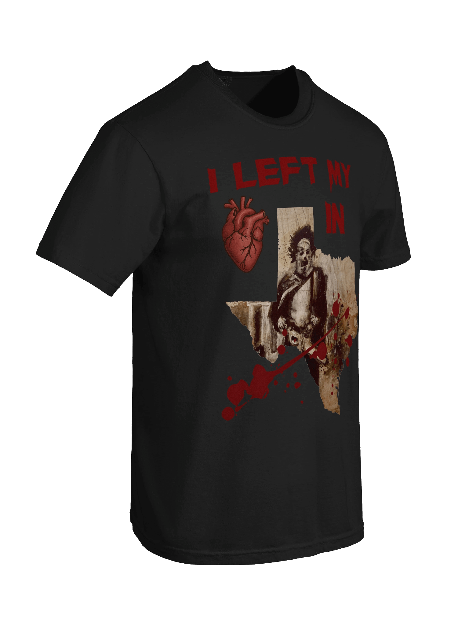 Leatherface - "I Left My (Heart) in (Texas)" Horror T-Shirt product image (8)