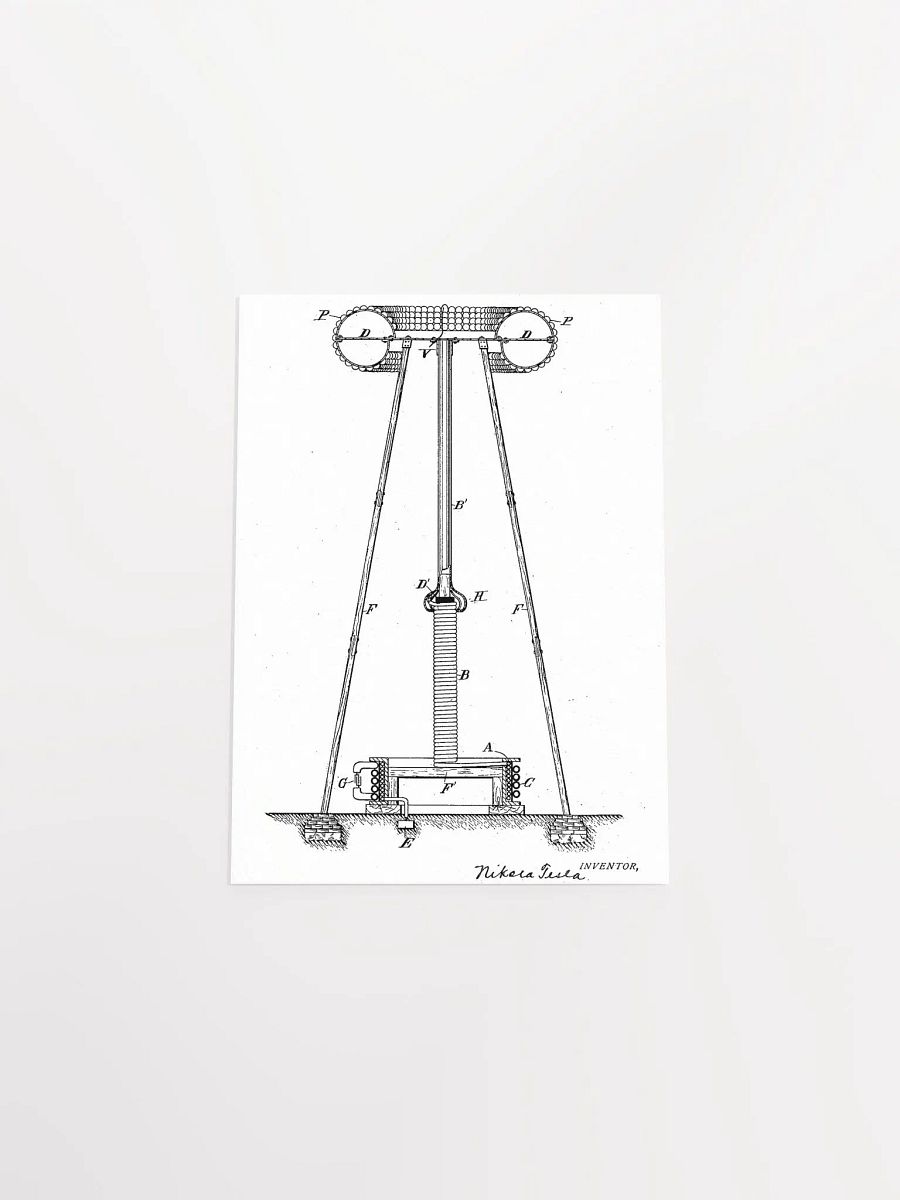 Tesla Patent Poster product image (4)