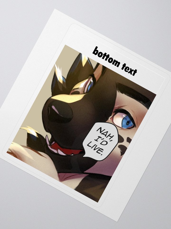 Bottom Text Sticker product image (2)