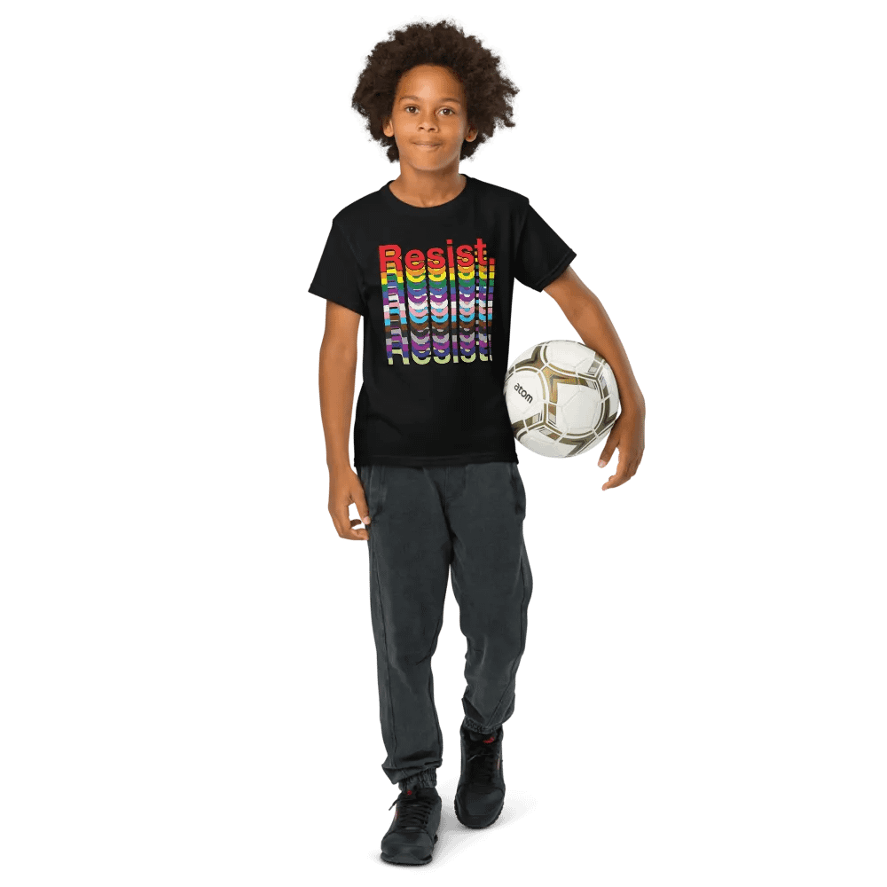 Resist - Rainbow Gildan Youth Sports Tee product image (8)