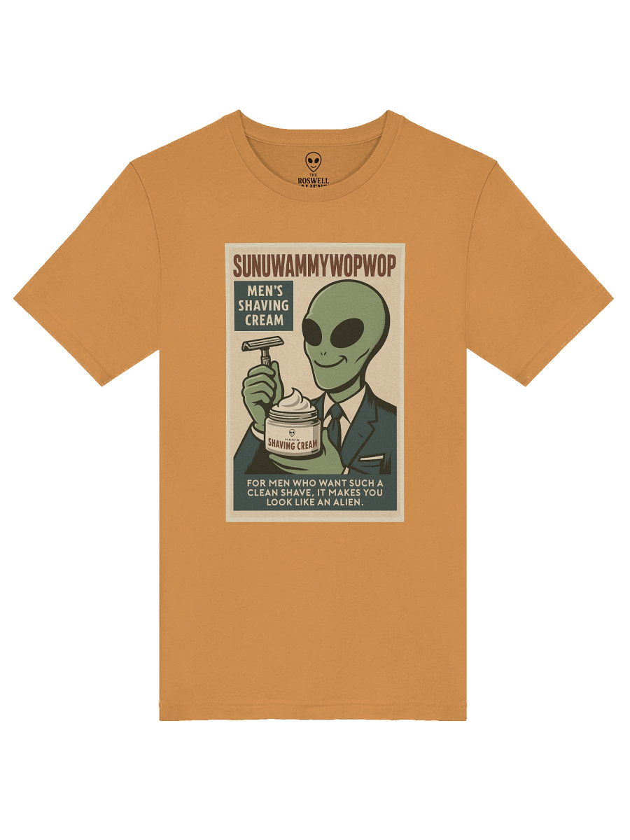 Shaving Cream Roswell Aliens Retro Poster Unisex T-Shirt product image (43)