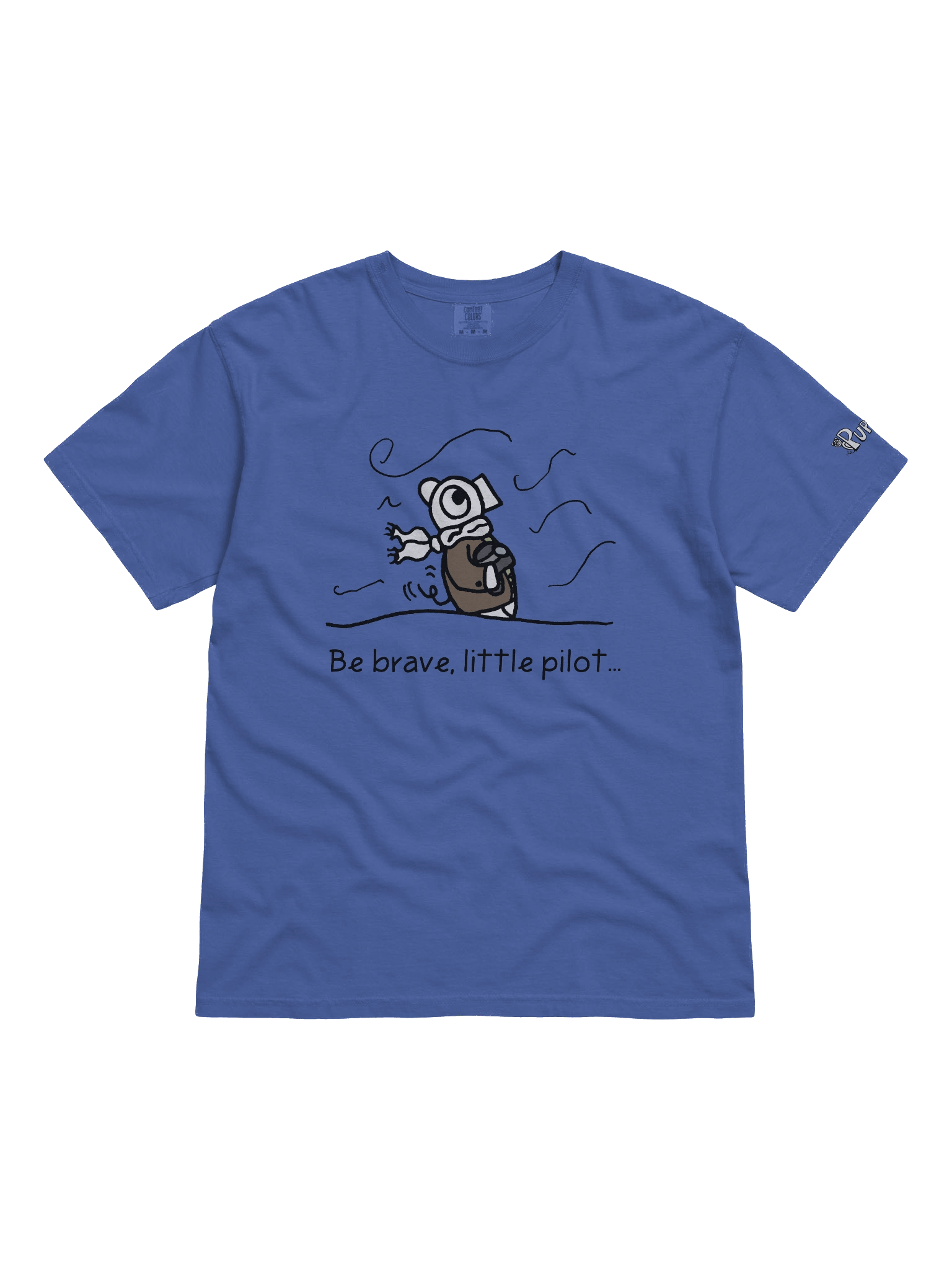 'Be brave, little pilot' Pupsies! Heavyweight T-Shirt product image (1)
