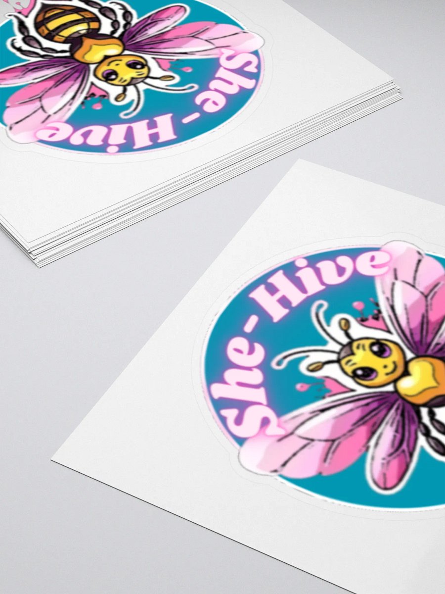 She-Hive Bee Kiss Cut Stickers product image (14)
