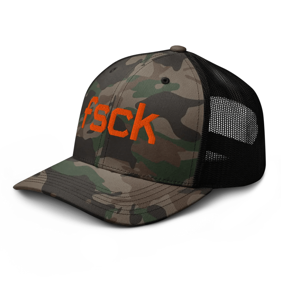 FSCK - Camo Trucker Hat product image (4)