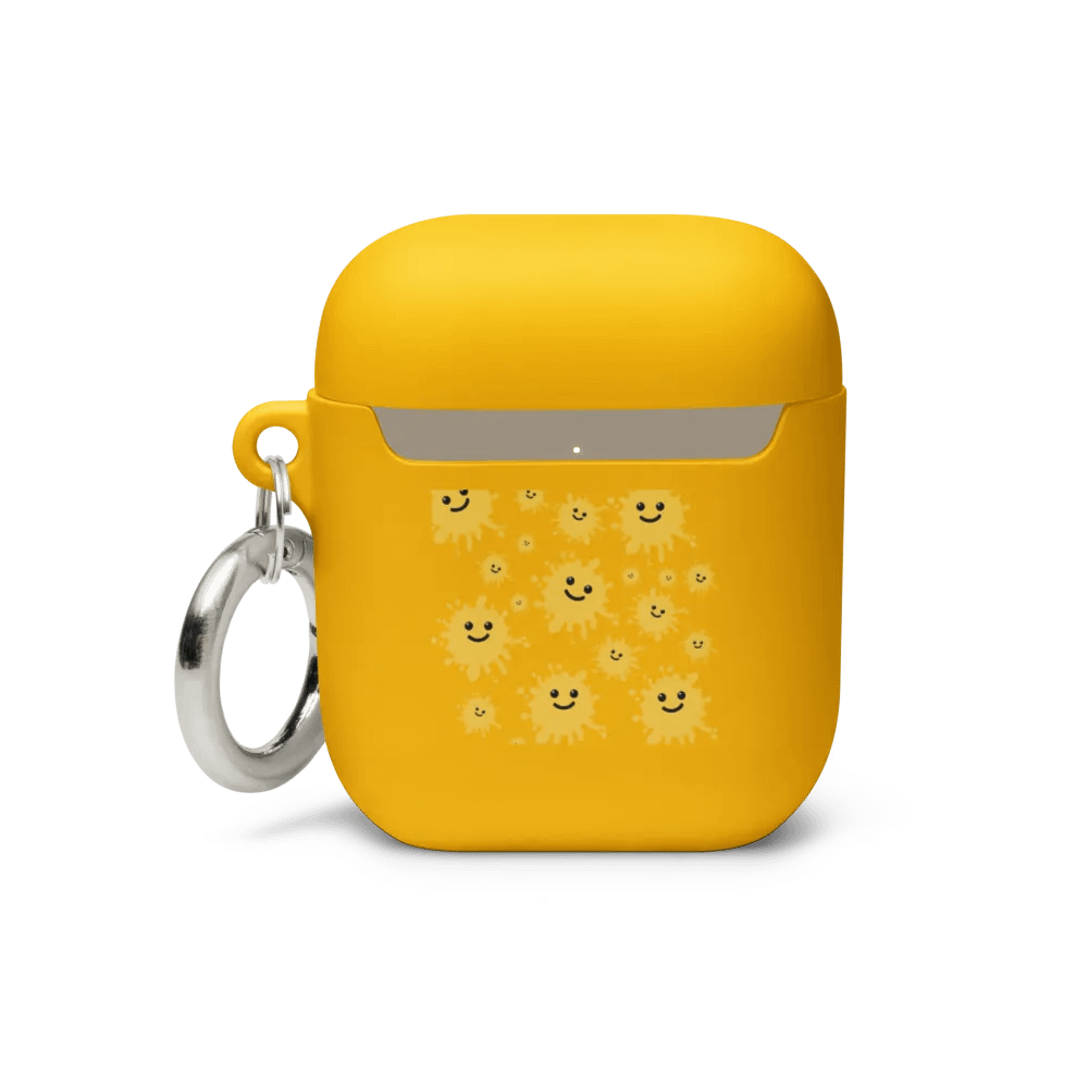 Yellow Printed Air Pod Cases product image (3)