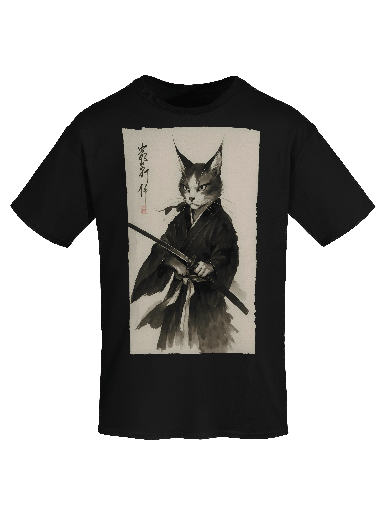 Vintage Cat Warrior Graphic for Japanese Animation & Comics T-Shirt product image (7)