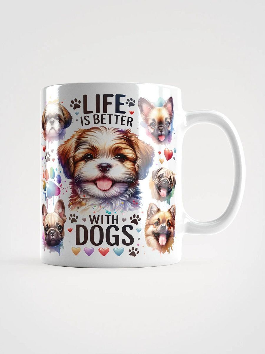 Life Is Better With Dogs Pawsitively Vibrant Mug product image (5)