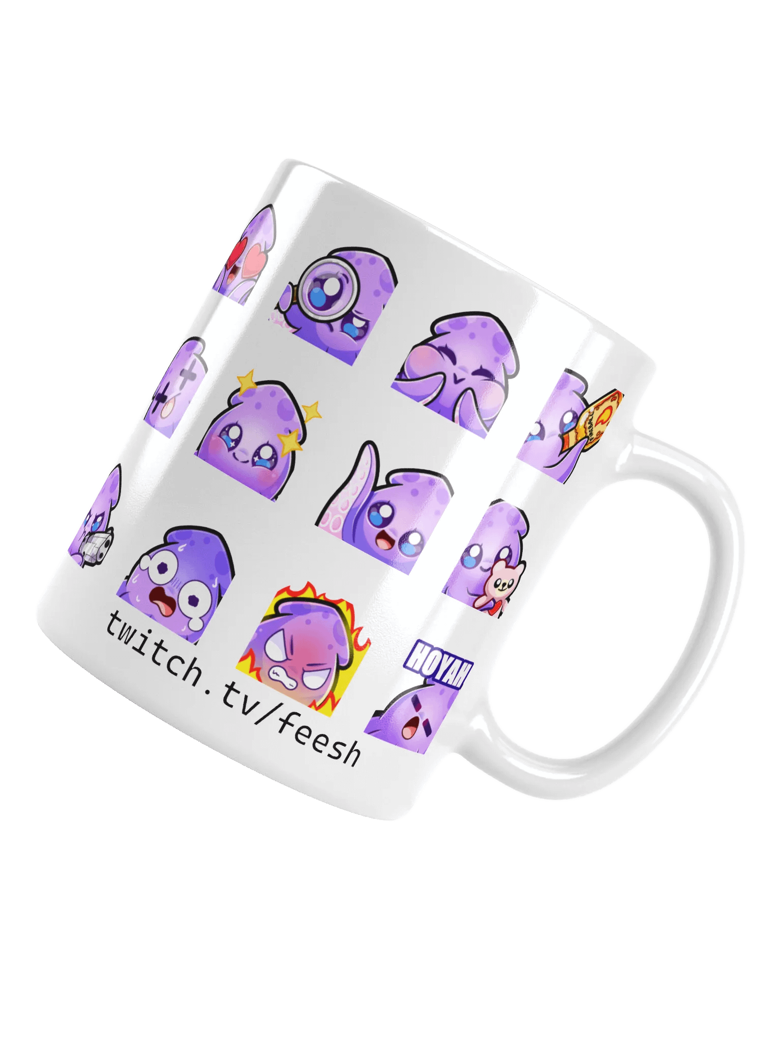 Squid Emote Coffee Mug [white] product image (4)