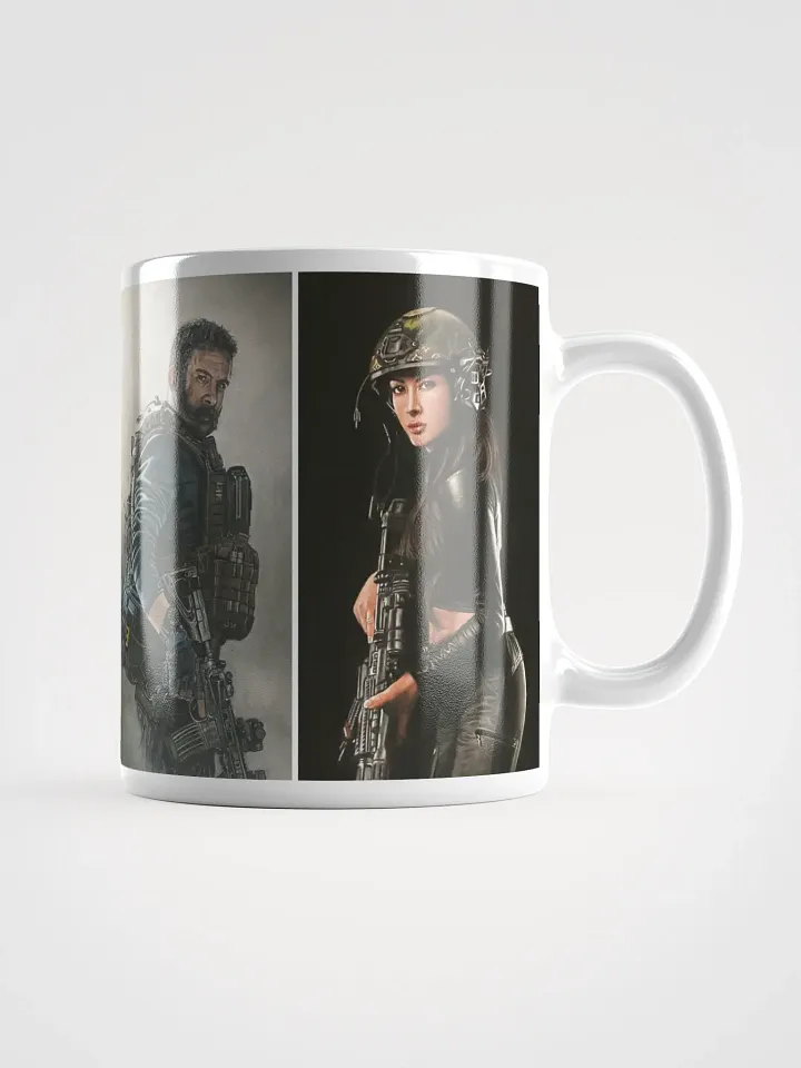 Got Your Six – Tactical Character Pastel Portrait Mug (11 oz) product image (1)