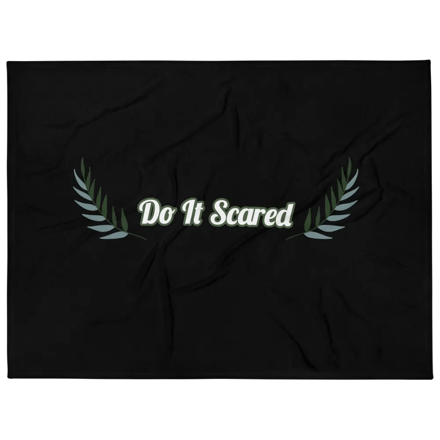 Do It Scared Throw Blanket product image (1)