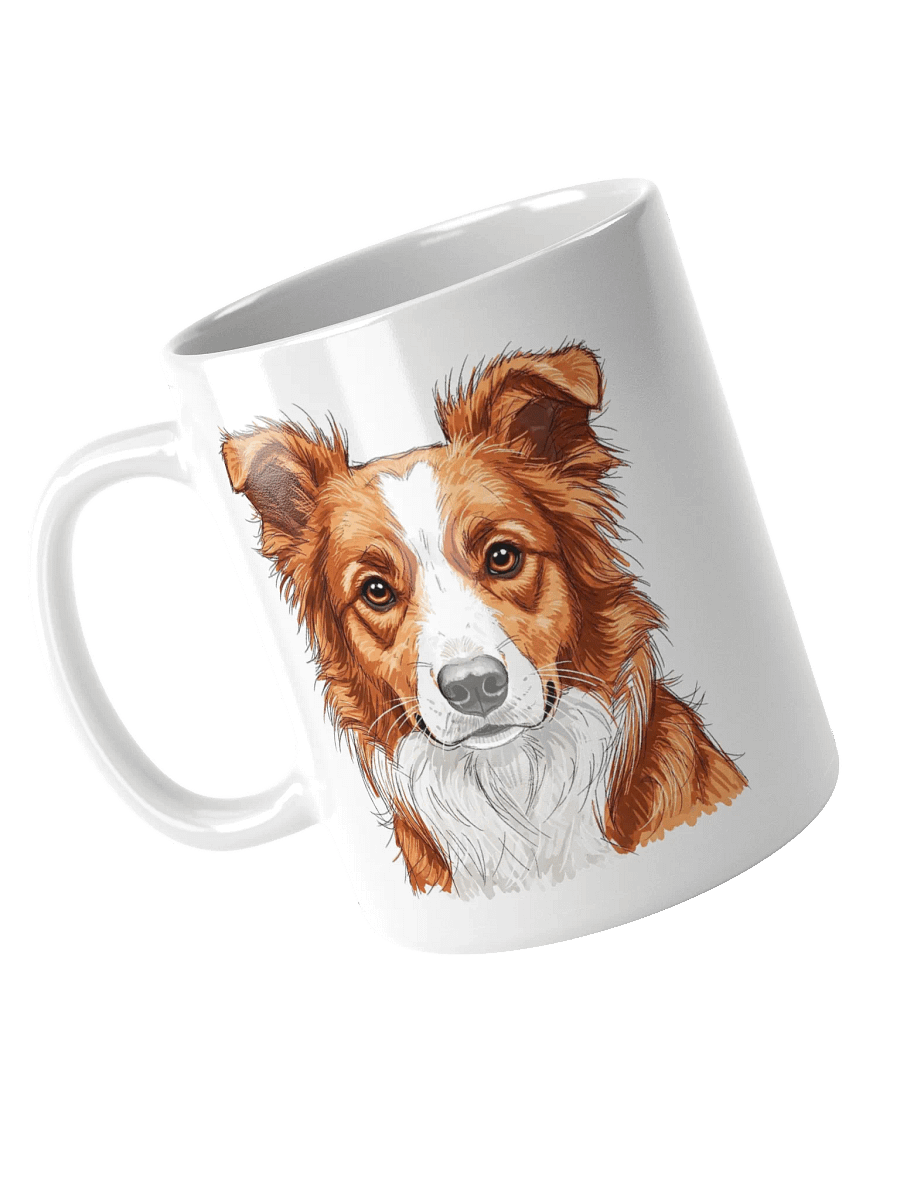 Border Collie Sketch-y Art Chic Small Ceramic Mug product image (4)
