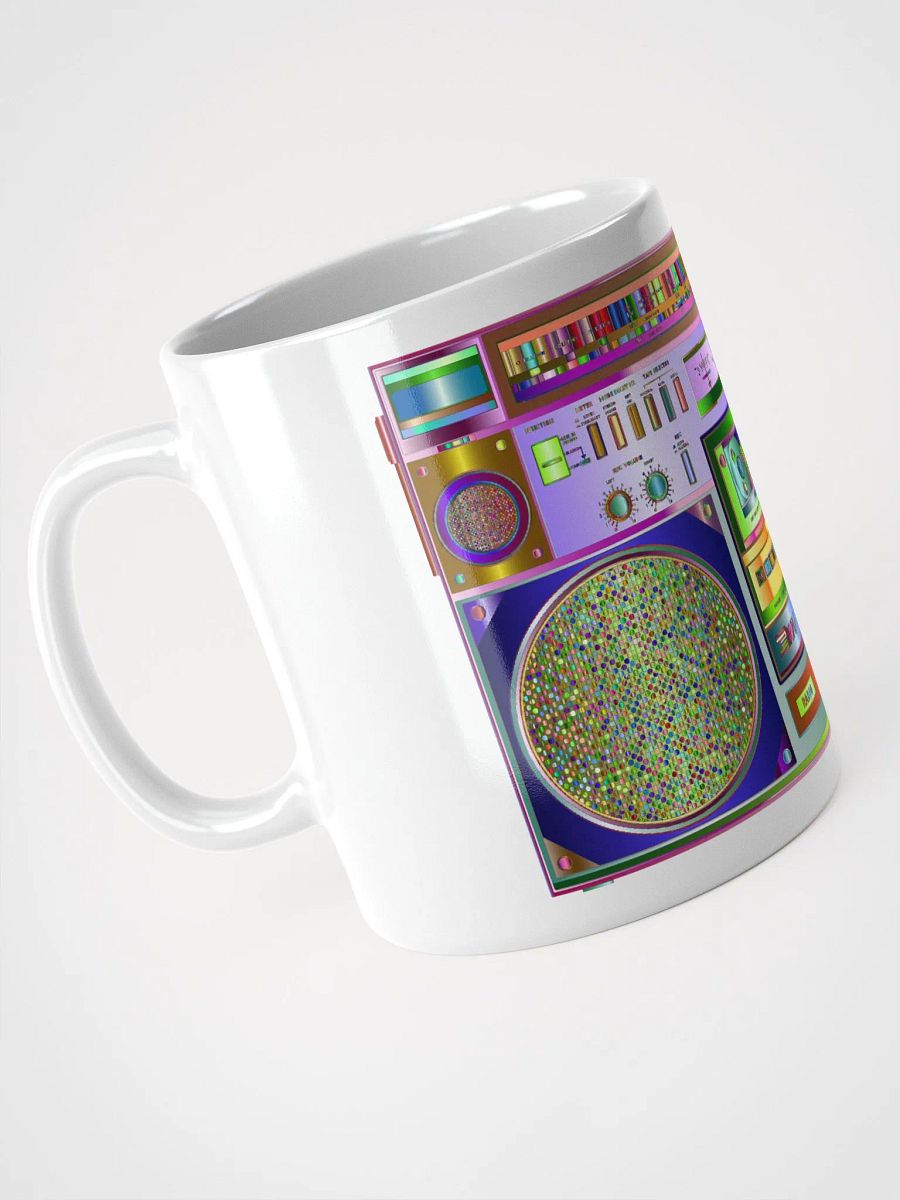 White Glossy Coffee mug- 1980's Boom Box product image (3)